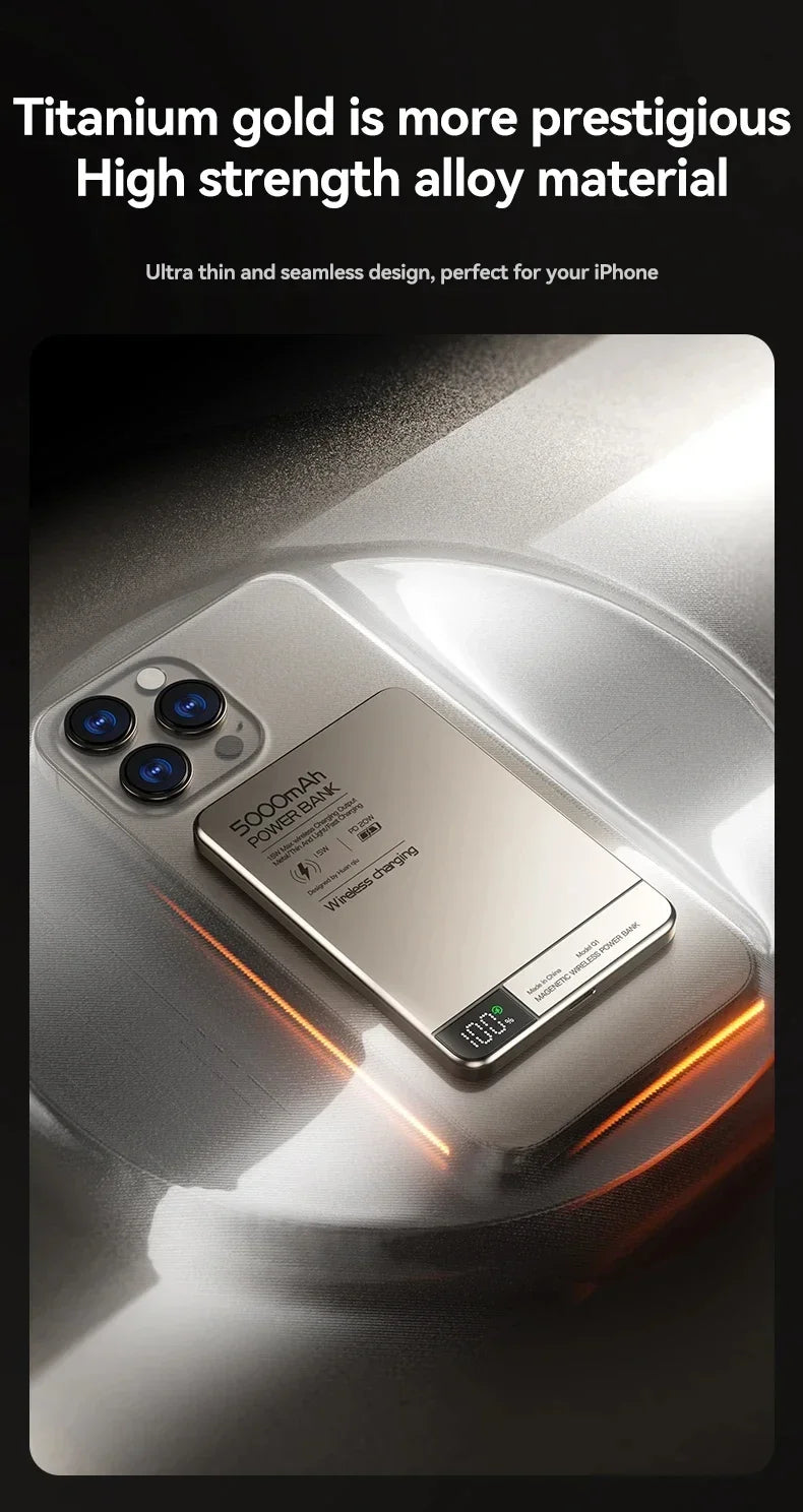 Ultra Wireless Magnetic Power Bank | Fast Charging for All Devices
