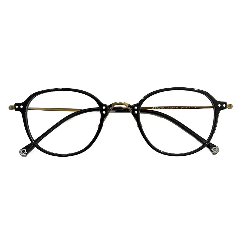 Stylish Half Titanium Oval Eyeglasses for Women | Fashion Meets Function