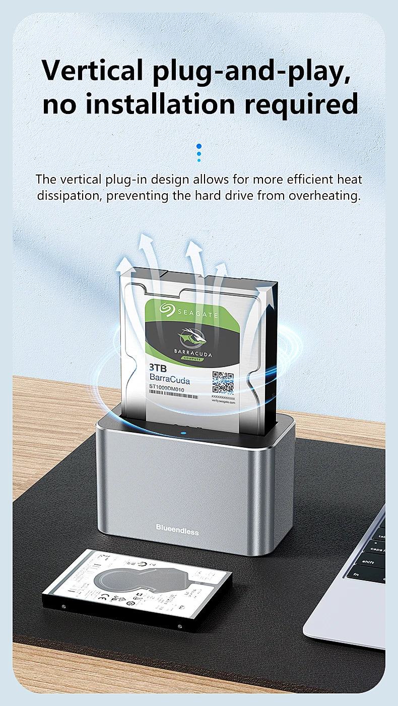 2.5/3.5 Inch SAS/SATA Hard Disk External Case | USB 3.0 Docking Station