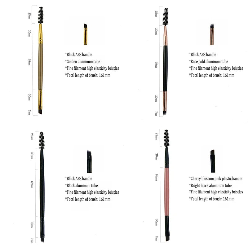 Professional Microbrow Eyebrow Brush | Dual-Use Brow Eyeliner & Concealer Brush with Wool Fiber Bristles 2026