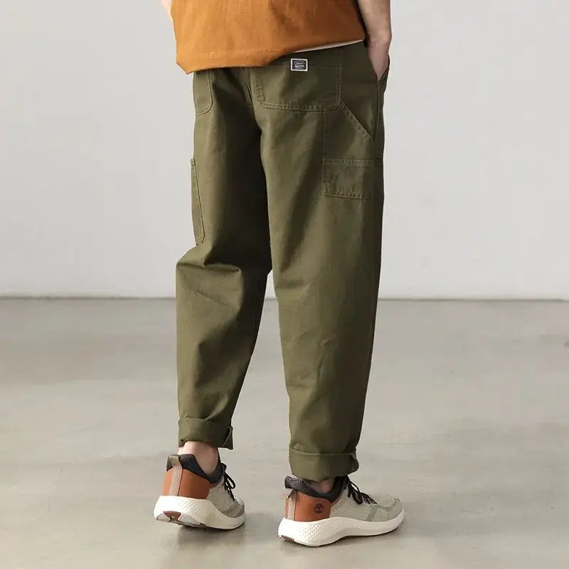 Men's Versatile Mid Waist Cargo Pants | Trendy Spring & Autumn Wear
