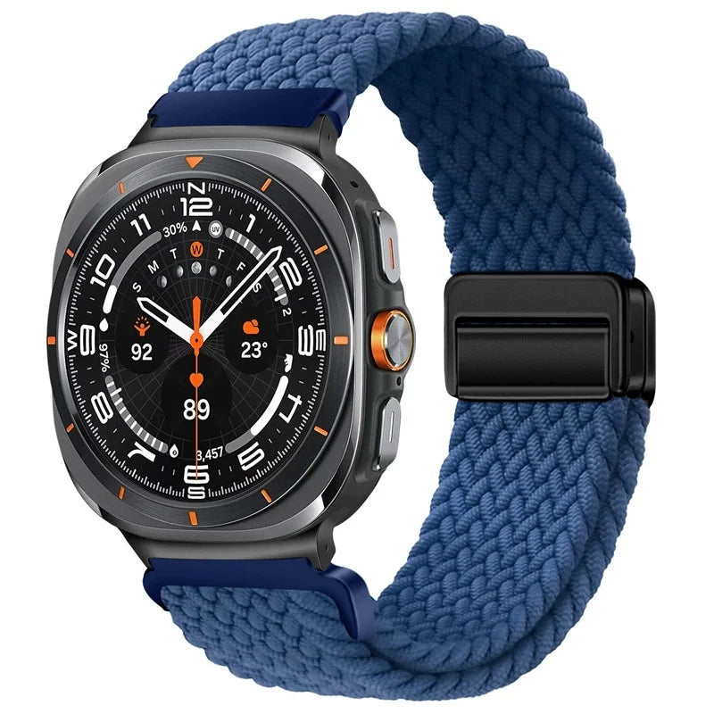 Nylon Braided Loop Strap | Magnetic Sport Bracelet for Watches