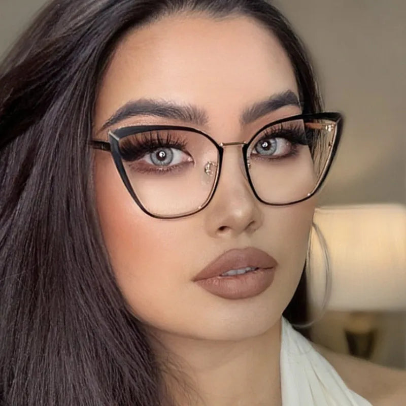 Retro Cat Eye Photochromic Reading Glasses for Women | Anti Blue Light