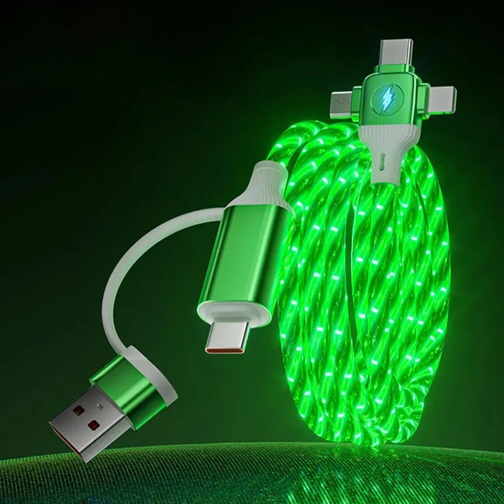 High-Speed Fast Charging PVC Cable | 3-in-2 Multi USB Design