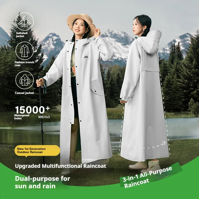Chubasquero Engrosado para Adultos | Poncho Impermeable para Diversión al Aire Libre