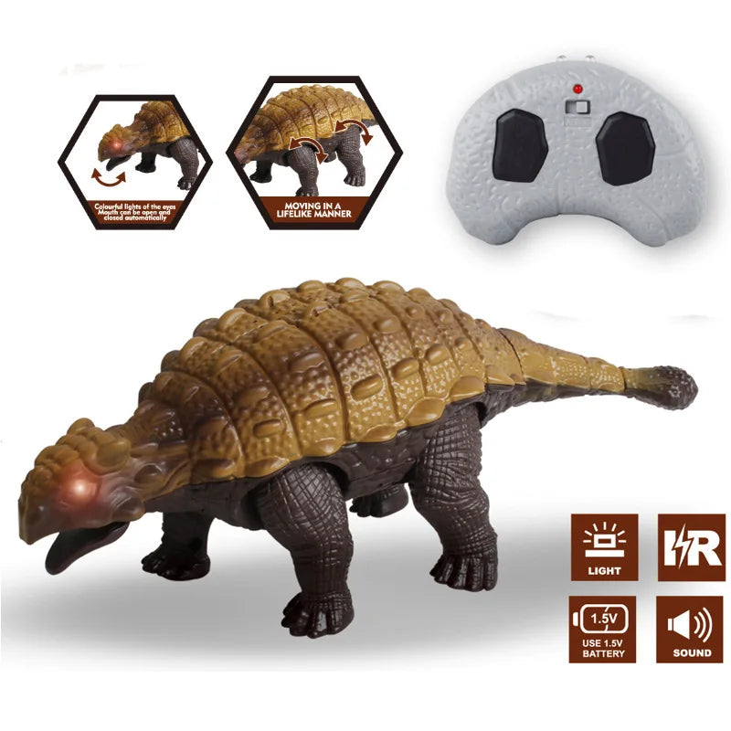 Remote Control Dinosaur Toy | Realistic Ankylosaurus Model