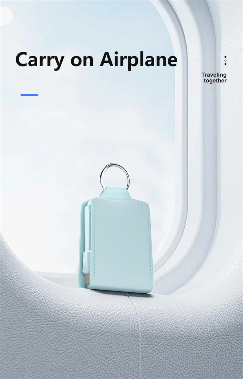 2000mAh Mini Keychain Power Bank | Portable Charger for All Devices