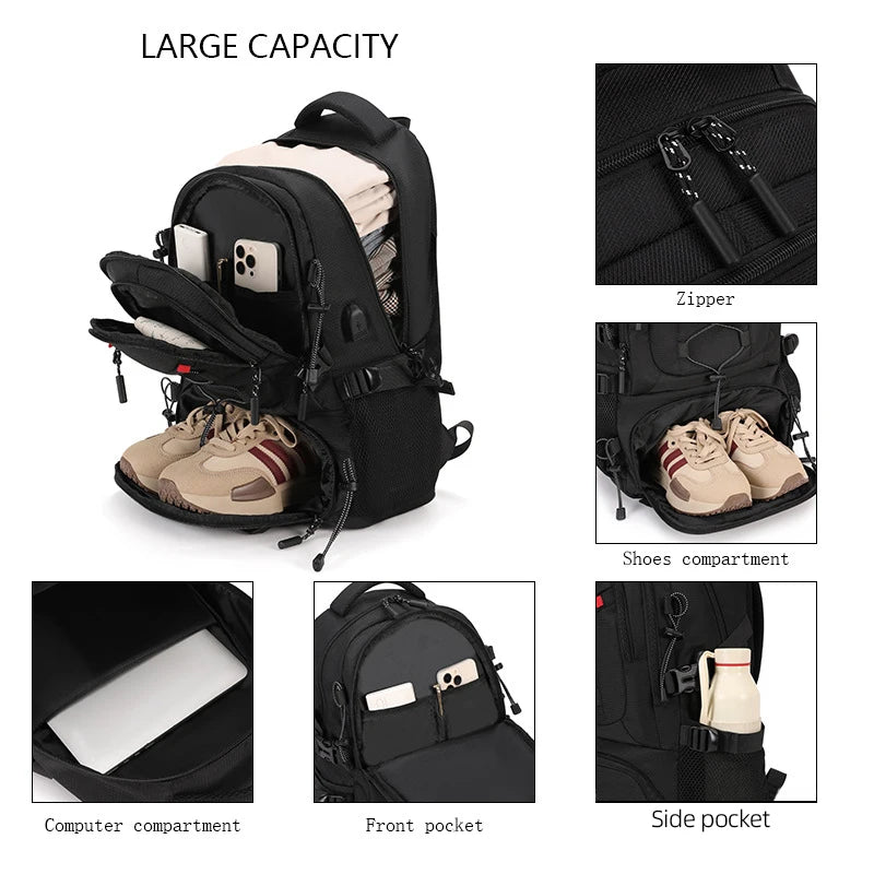 Lightweight USB Climbing Backpack | Ideal for Travel & Hiking