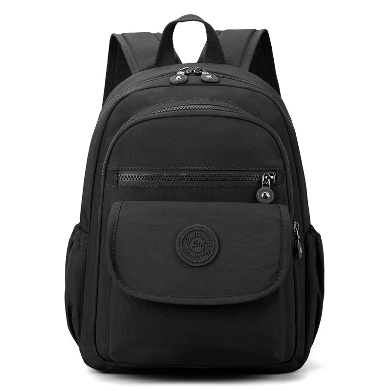 Stylish Lightweight Black Commuter Backpack for Women