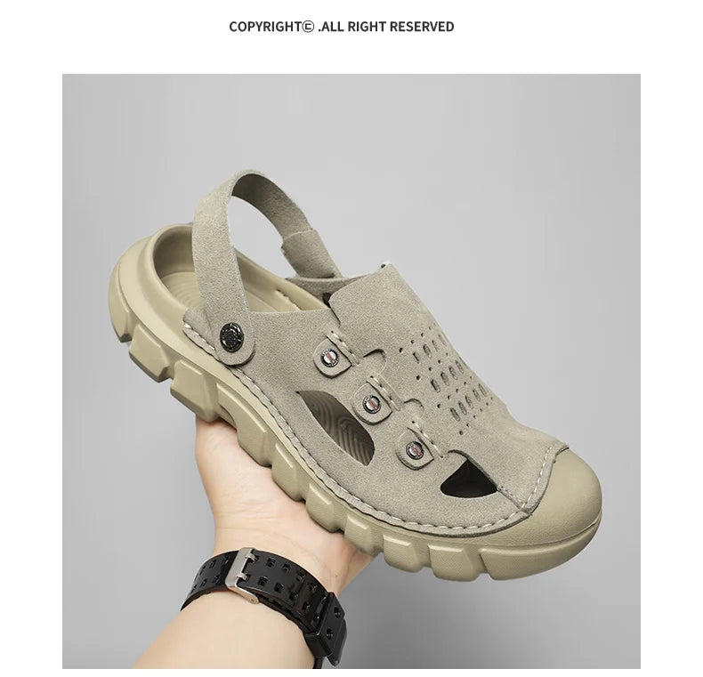 Men’s Two-Way Wearing Hollow Out Sandals | Breathable Summer Footwear