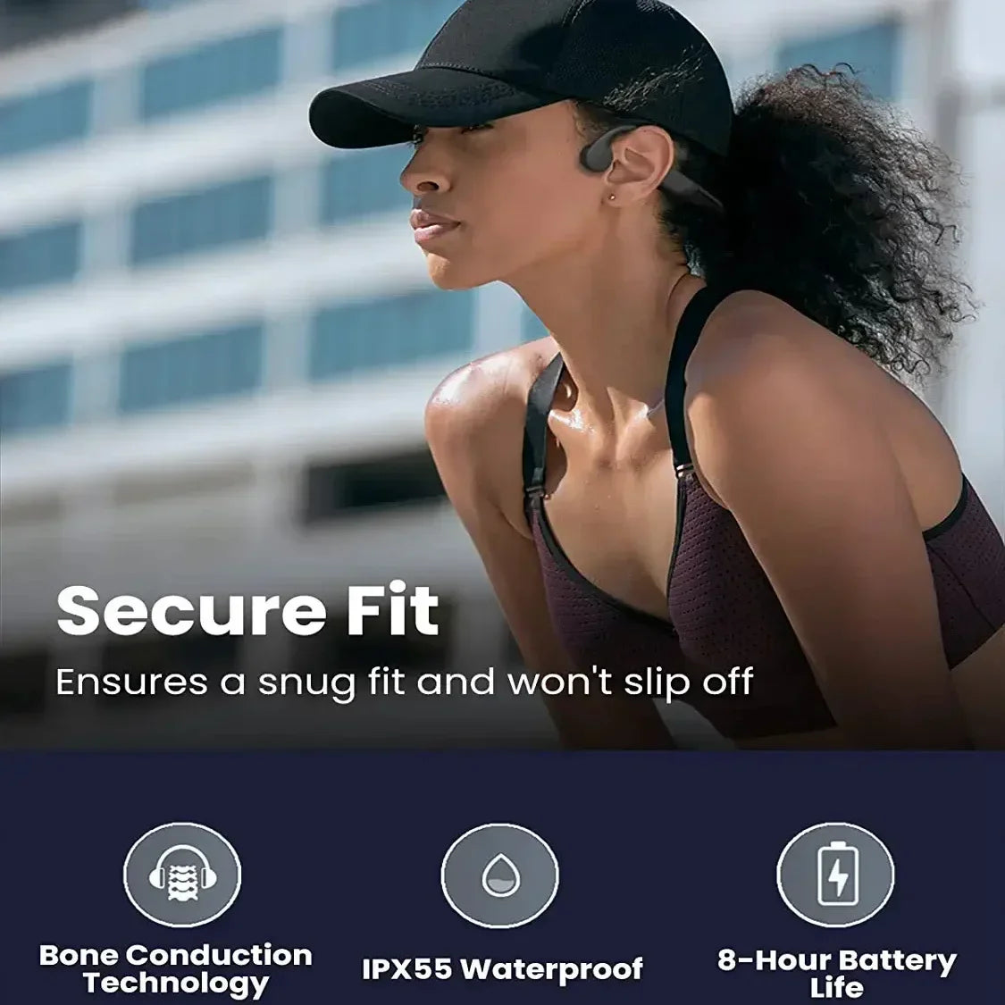 Wireless Bluetooth Sport Open Ear Headphones | Waterproof & Comfortable