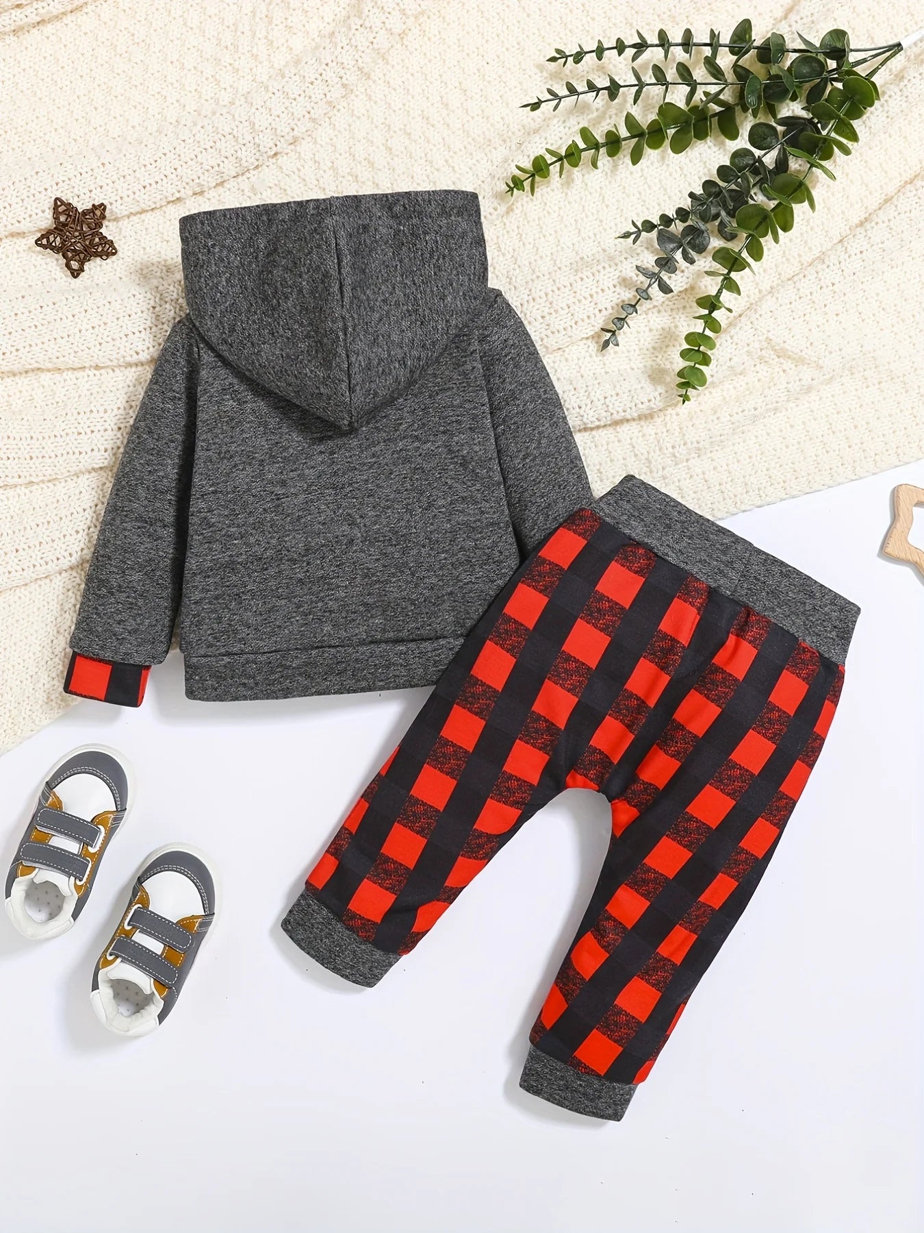 Baby Boy Casual Hooded Two-Piece Set | Comfy Spring & Autumn Wear
