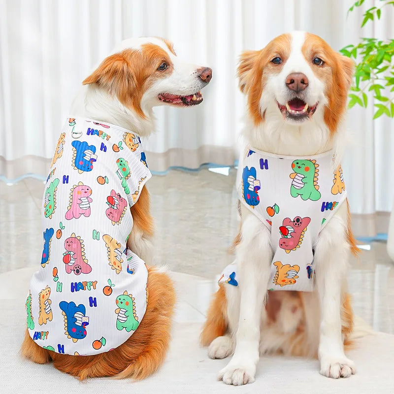 Chaleco elegante para perros grandes | Ropa de primavera verano para mascotas XS-8XL