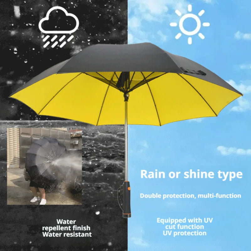 Portable Cooling Sunshade Umbrella with Fan | UV Protection
