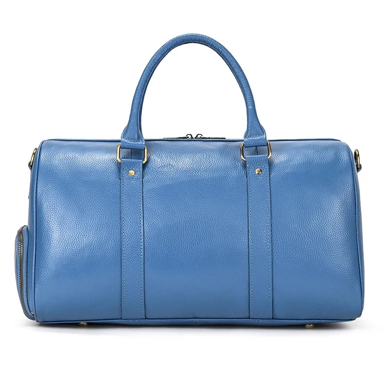 Luxury Genuine Leather Travel Bag for Men & Women | Versatile Duffle