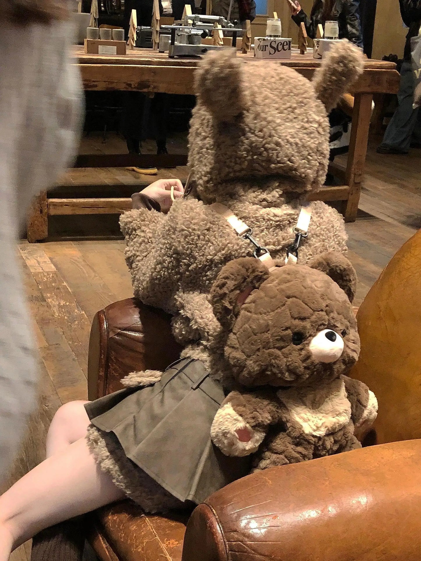 Adorable Bear Shaped Plush Backpack for Women | Cute & Functional