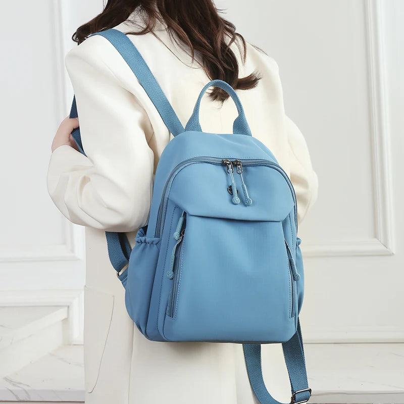 Durable Waterproof Nylon Backpack for Women | Travel & School