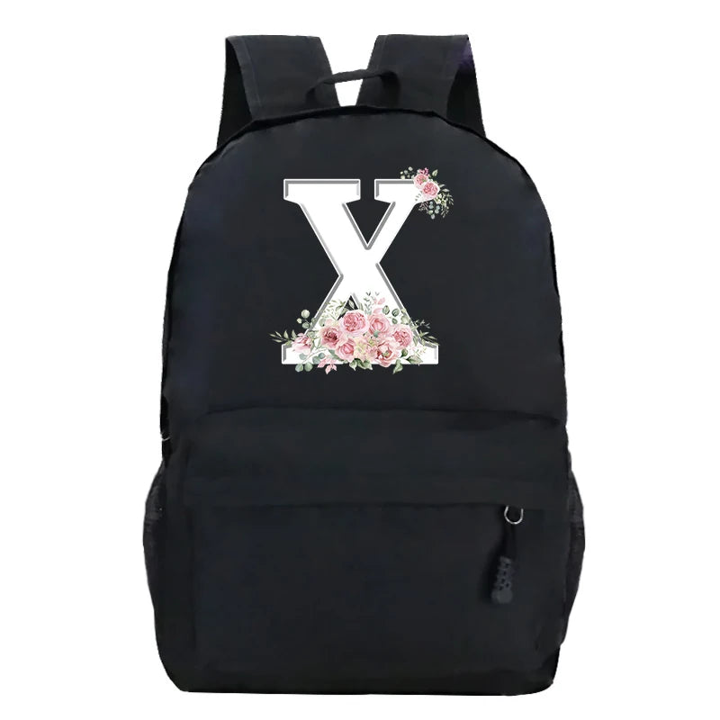 Stylish Pink Floral Backpack for College Students | Trendy Floral Design
