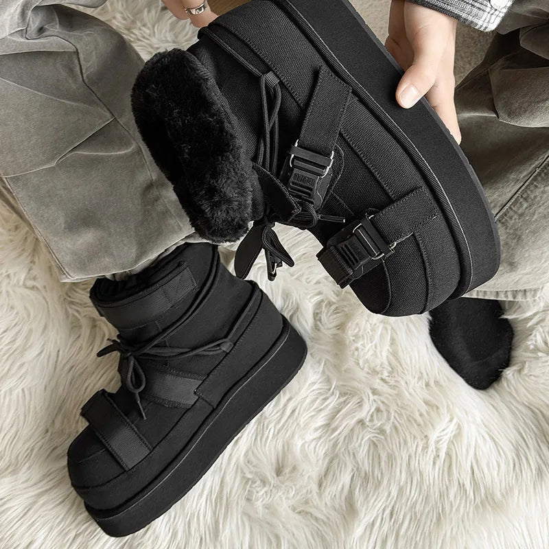Women's Warm Snow Boots | Faux Fur Lined Winter Ankle Boots