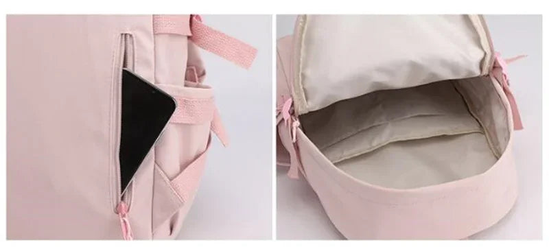 Cute Pink Cartoon Backpack for Girls | Stylish School Bag