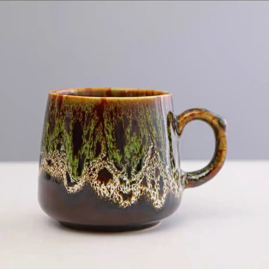 Large Capacity Retro Ceramic Mug | Hand Warmer Coffee Cup