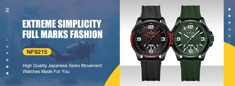 Luxury Digital Sport Watches for Men | Waterproof Silicone Band