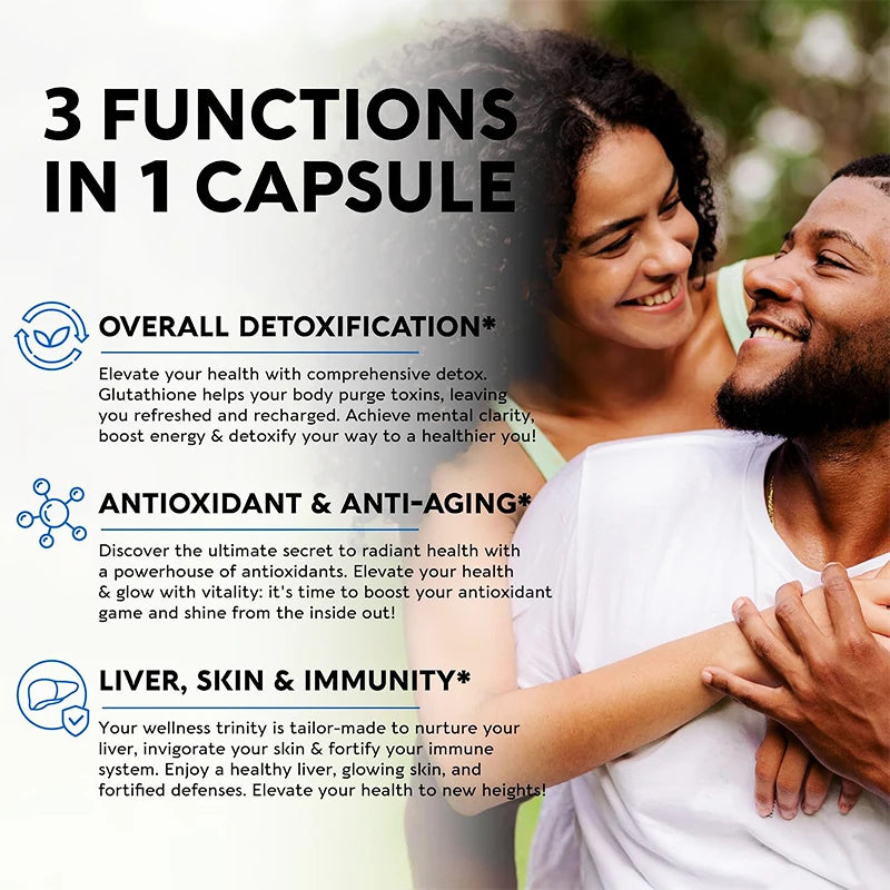 Pure Glutathione Capsules | Support Detox, Antioxidant & Anti-Aging