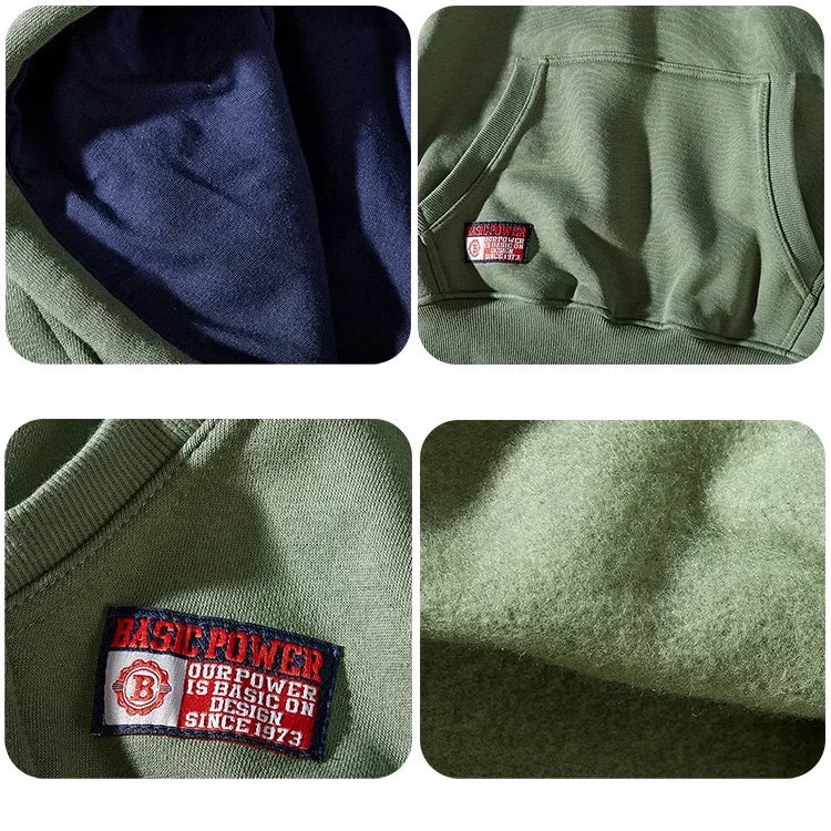 Men's Fashionable Hooded Pullover | Cozy Multi-Color Sports Top