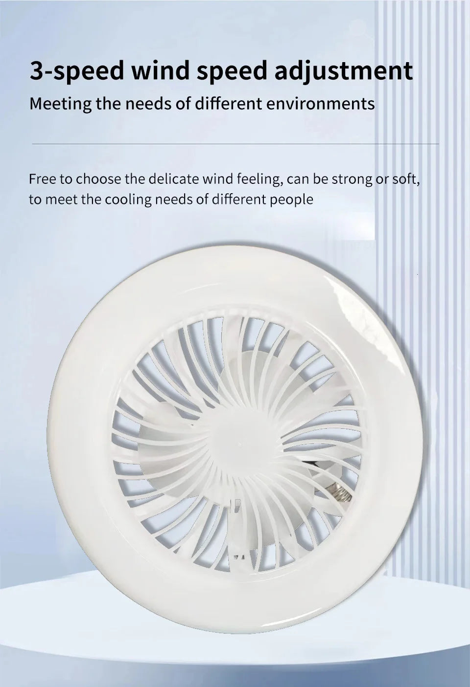2 In 1 Ceiling Fan Lamps | Adjustable LED Decorative Light