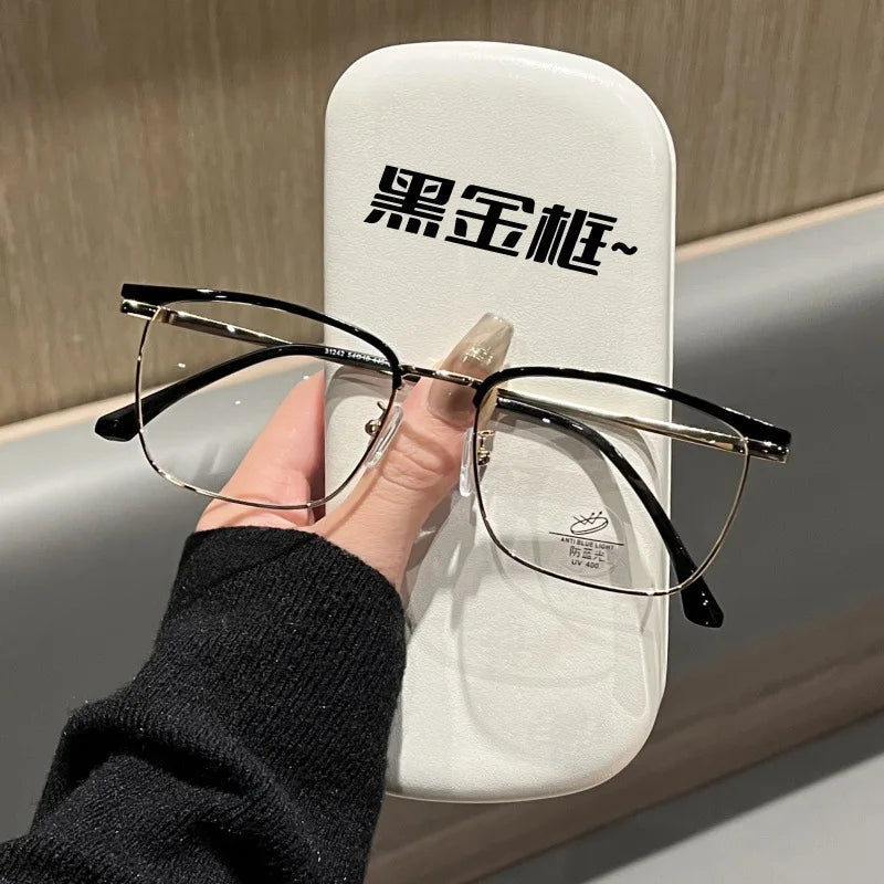Rectangular Anti Blue Light Glasses | Stylish Nearsighted Eyewear
