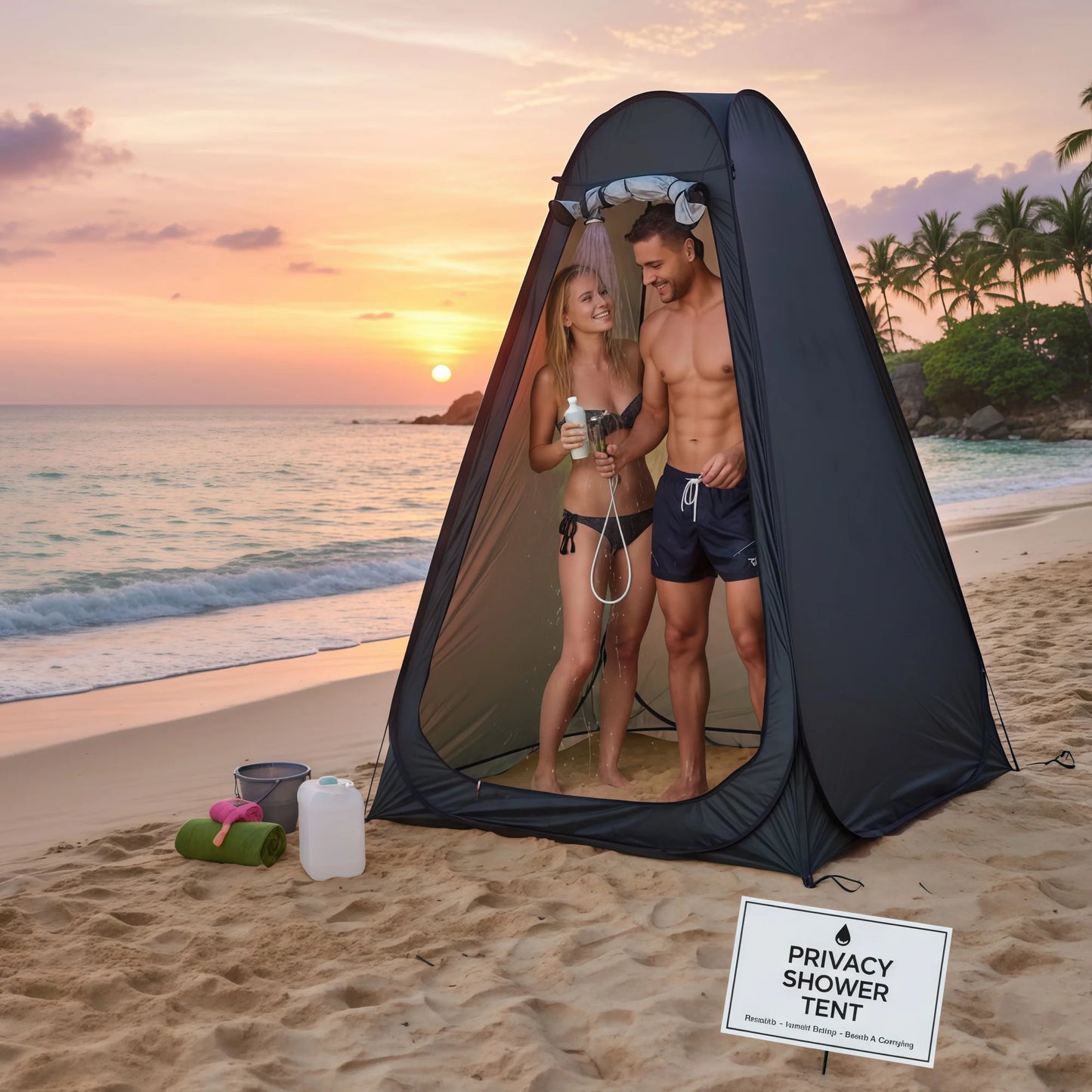 Portable Pop-Up Privacy Tent | Outdoor Shower & Toilet Shelter