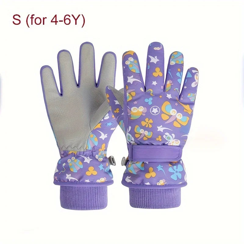 Guantes de esquí de invierno para niños | Cálidos y con diseños bonitos para los pequeños