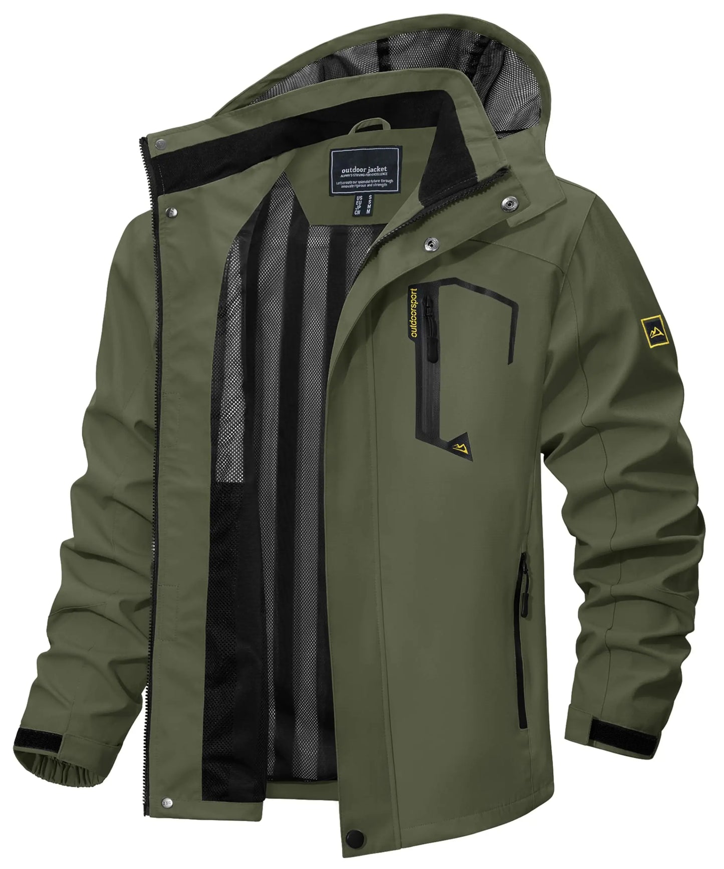 Chaqueta Impermeable Ligera para Hombre | Cortavientos Versátil para Exteriores