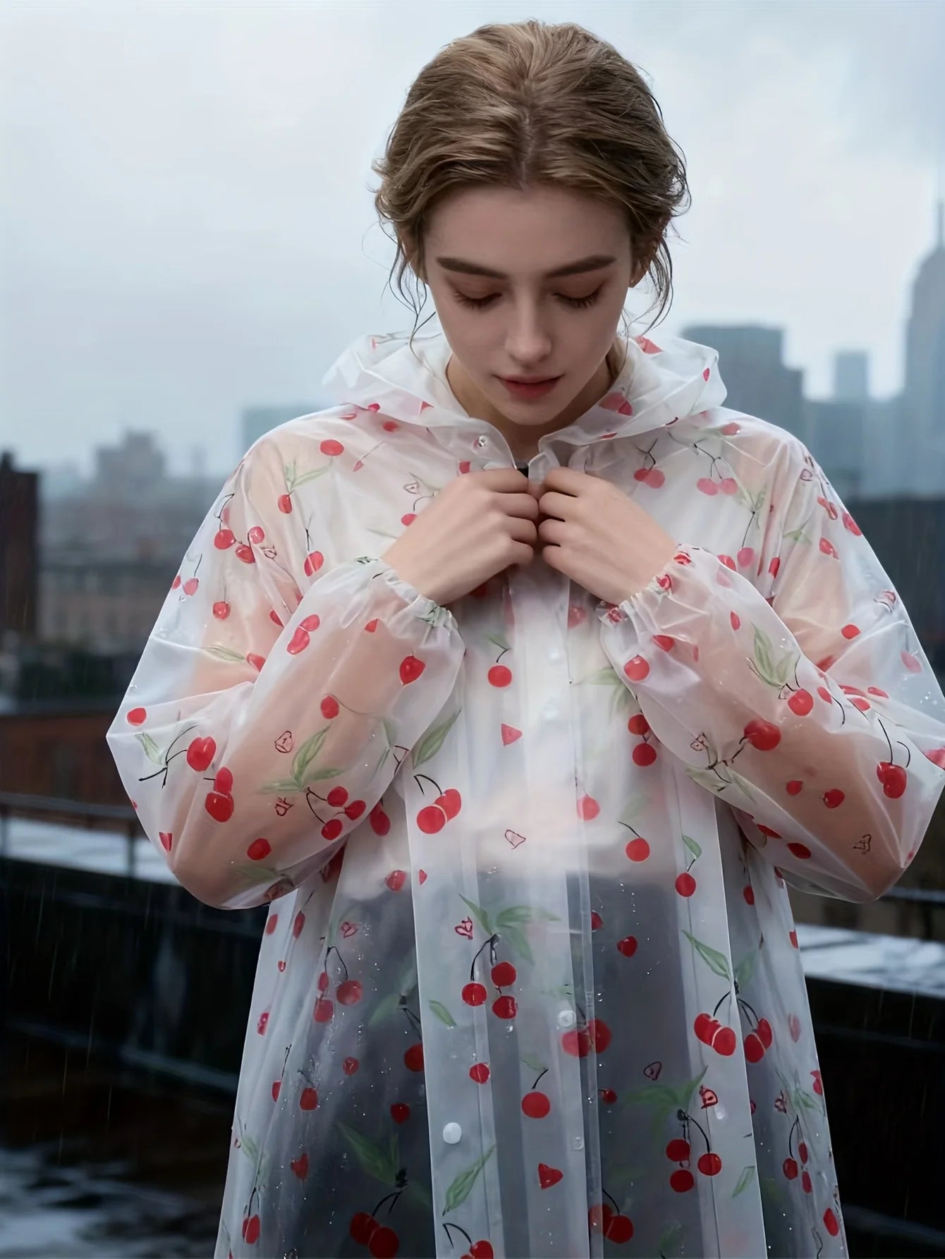 Lightweight Rain Poncho | Packable, Windproof Full-Body Protection