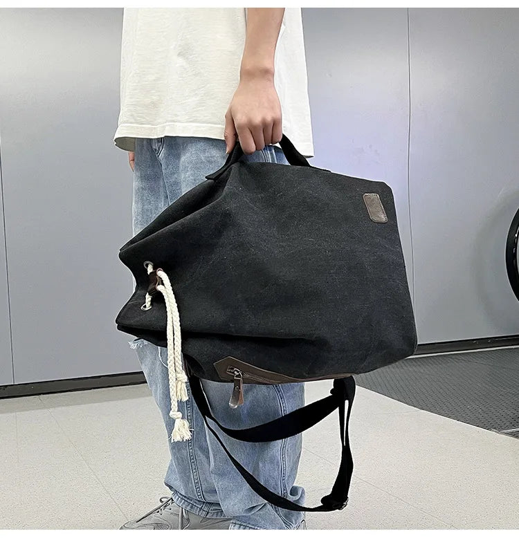 Retro Canvas Backpack Shoulder Bag | Stylish & Functional Gear