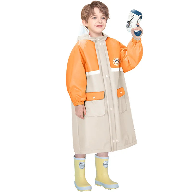 Children's Waterproof Raincoat with Fun Backpack | Stylish & Durable
