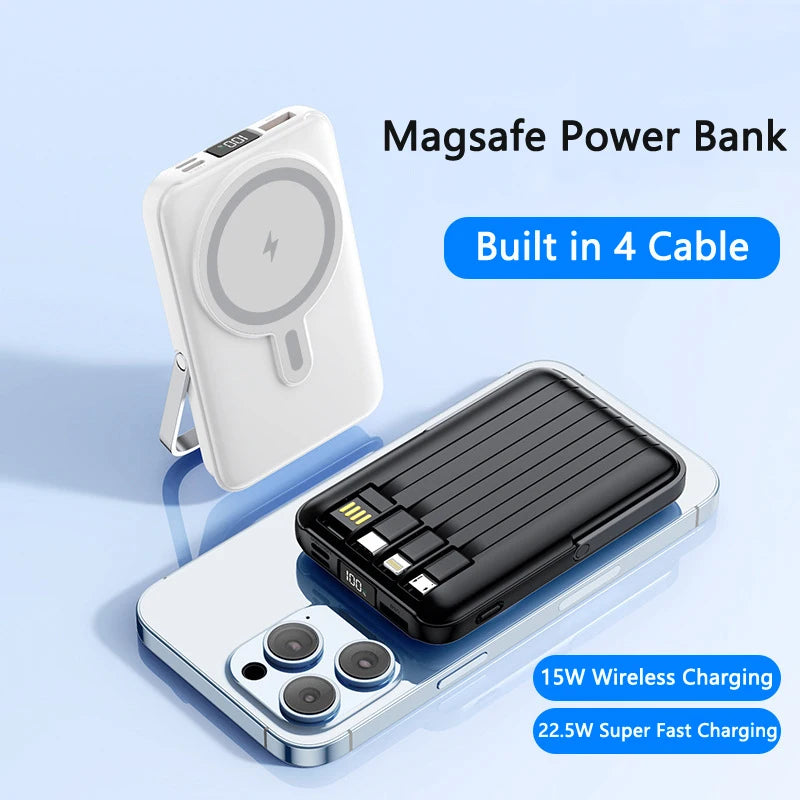 20000mAh Magnetic Wireless Power Bank | Fast Charging & Portable
