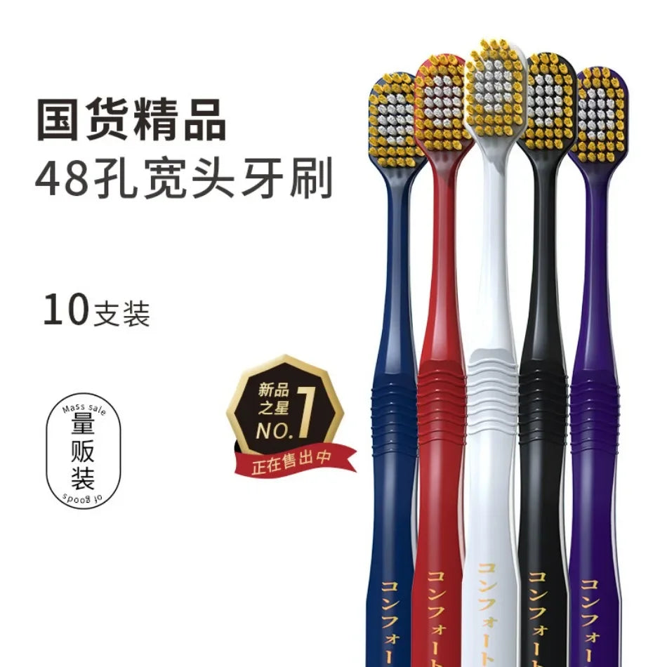 10pcs Ultra Soft Toothbrushes for Adults | Orthodontic Oral Care