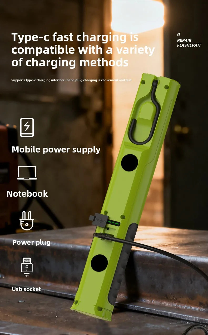 Dual-Side COB Foldable Work Light | Super Bright Emergency Flashlight