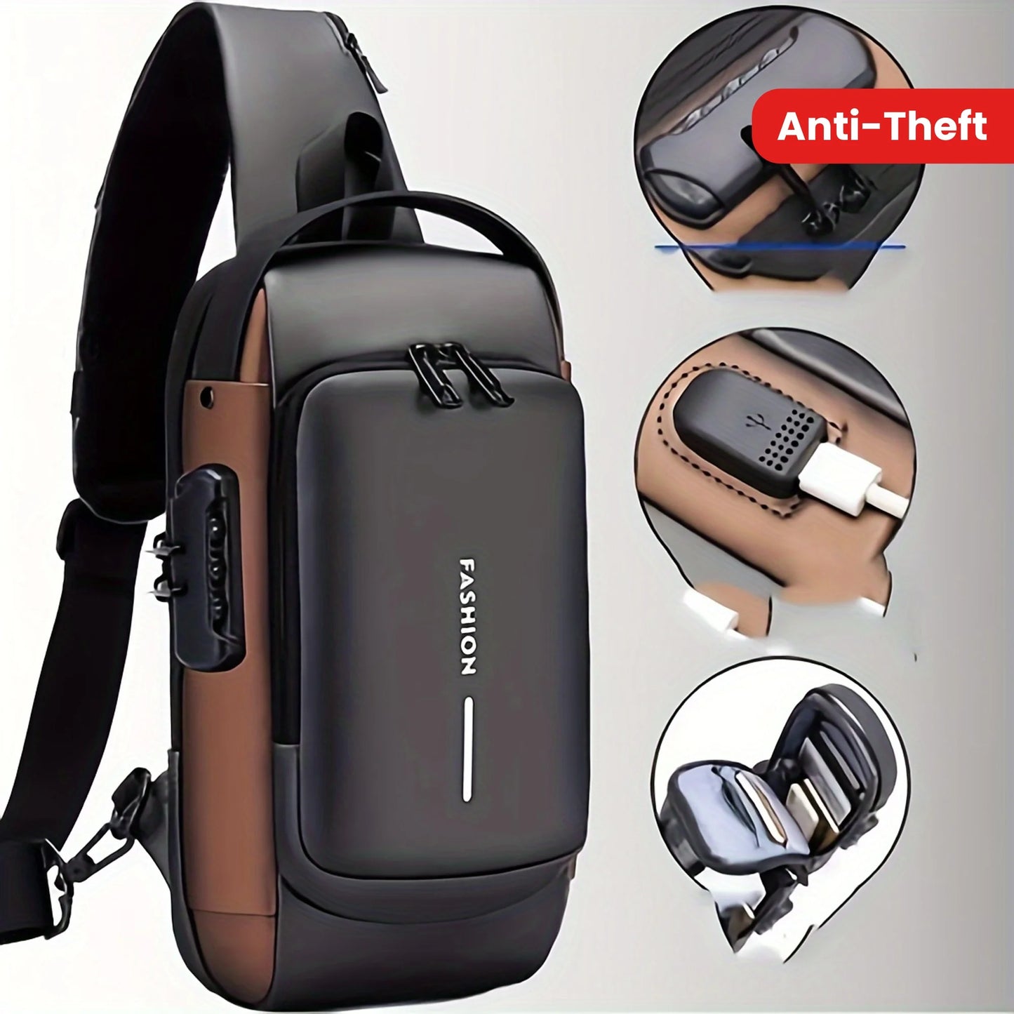 Men's Anti-Theft Chest Bag | Durable & Stylish for Adventures