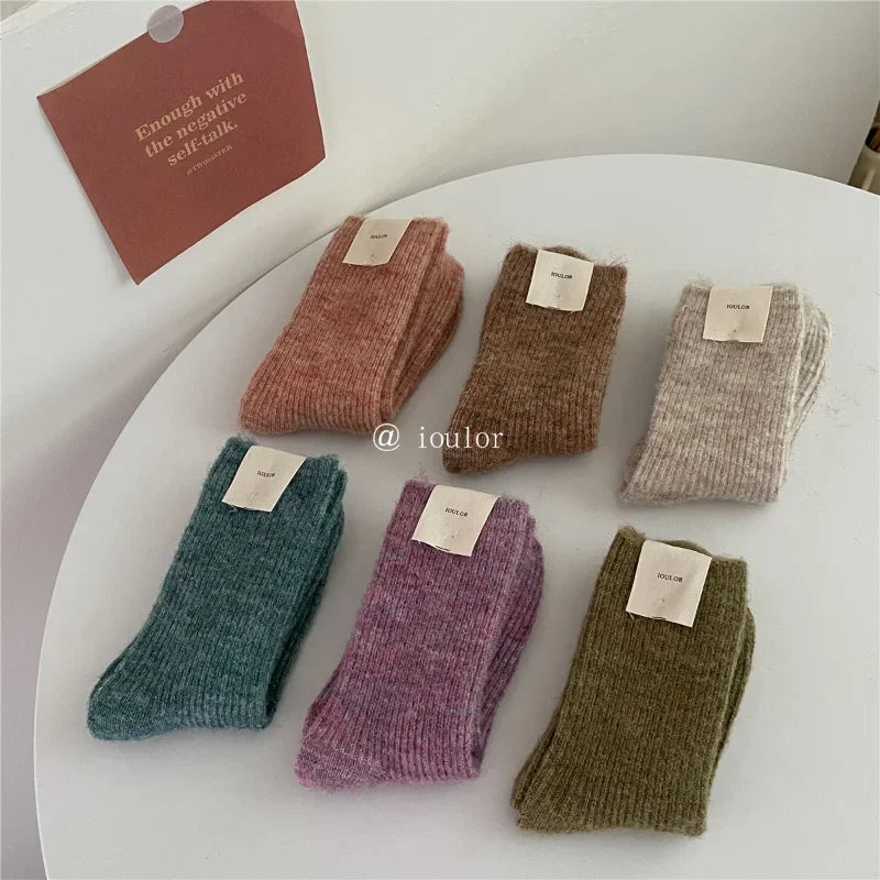 Warm Long Wool Cashmere Thermal Socks for Women | Cozy Comfort