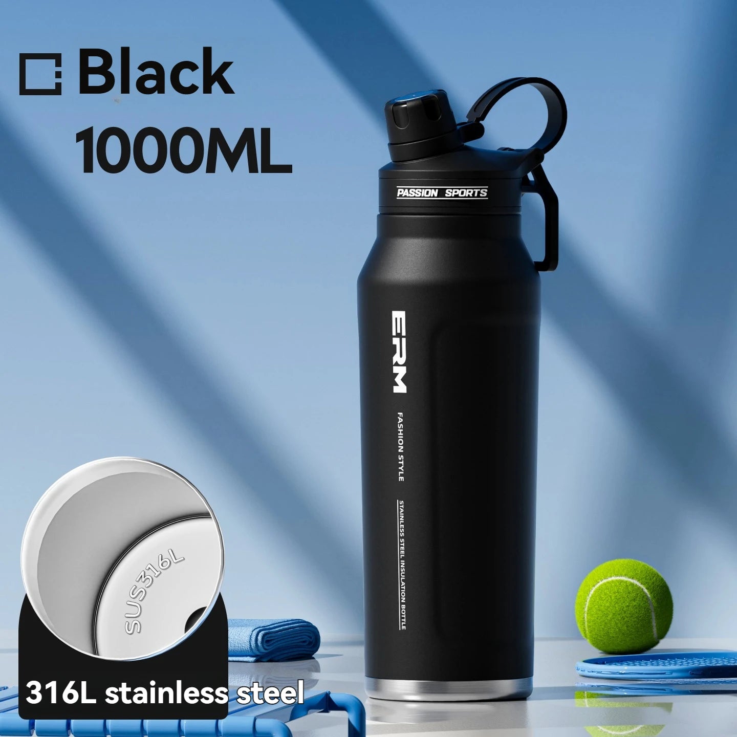 Stainless Steel Insulated Water Bottle | Fitness & Outdoor Hydration