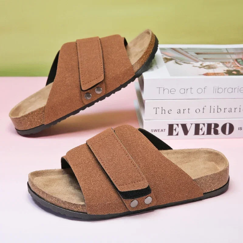 Men's Cork Slippers | Stylish Comfortable Summer Beach Slides