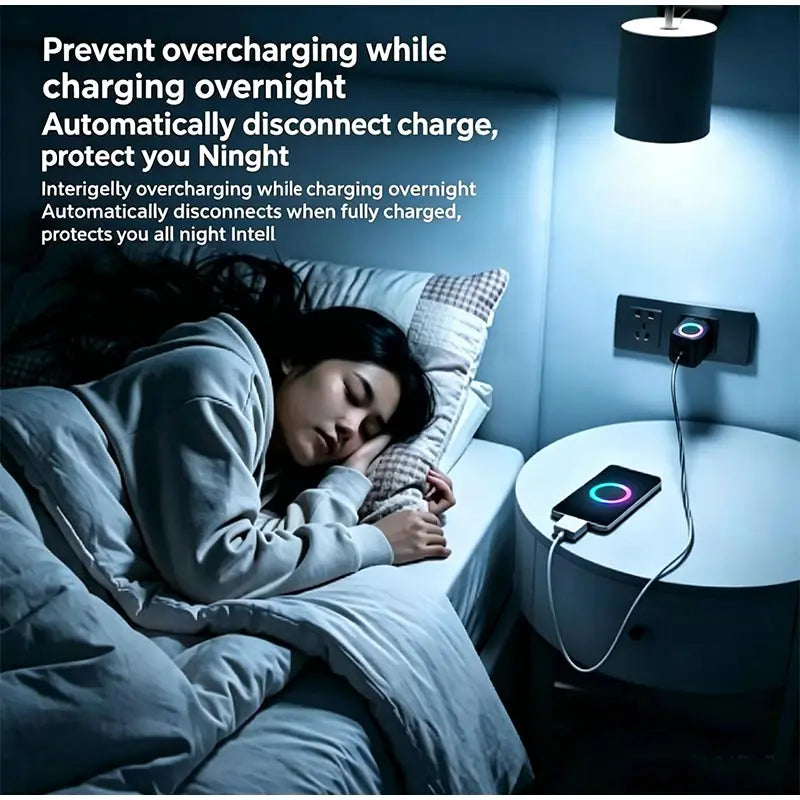 140W Smart Fast Charging Adapter with Safety Features