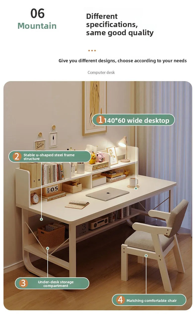 Simple and Stylish Desktop Computer Desk for Home Office