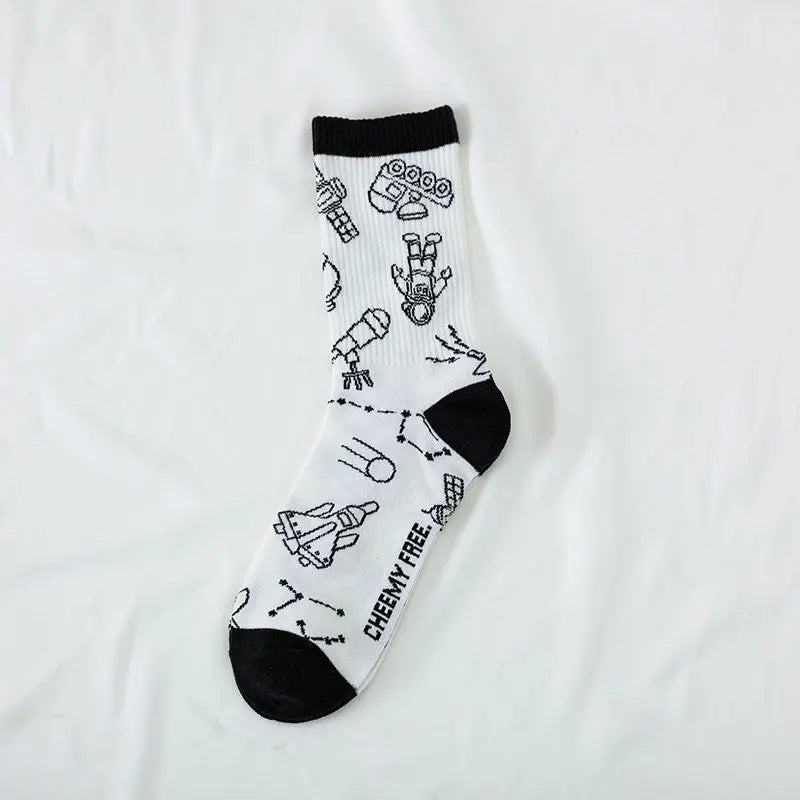 Casual Trendy Long Tube Socks | Antibacterial & Anti-Odor Comfort