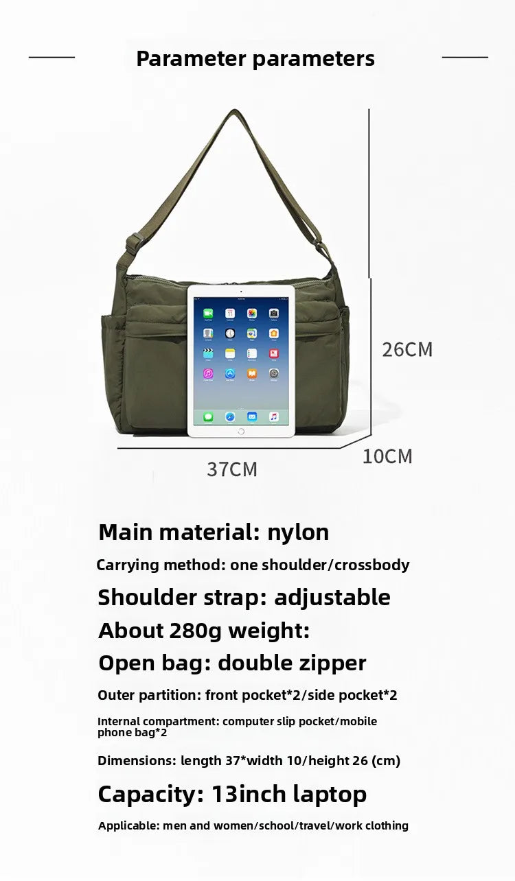 Thickened Casual Messenger Bag | Large Capacity Sports Bag