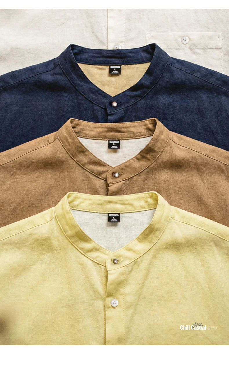 Men's Casual Spring Long Sleeve Shirt | Stylish Solid Color Blouse