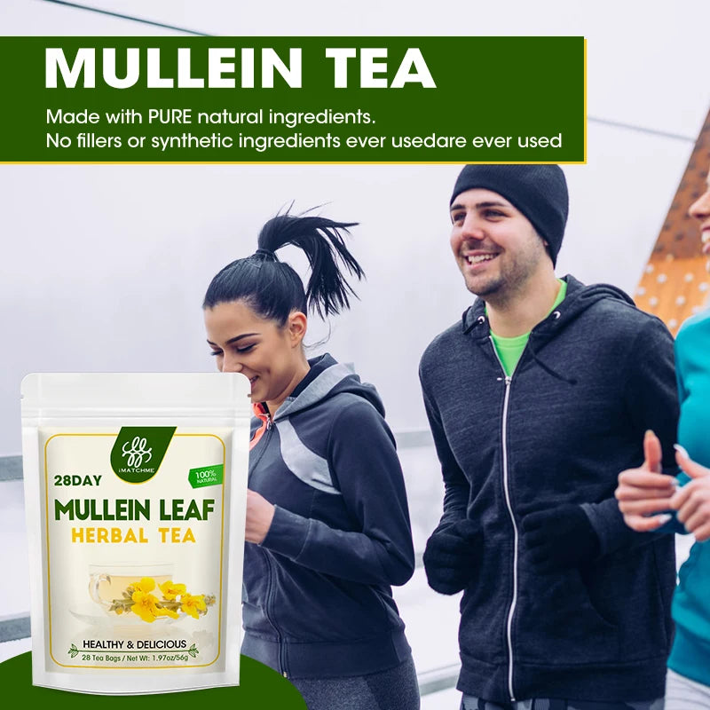 Caffeine Free Mullein Leaf Tea Bags | Lung and Respiratory Support