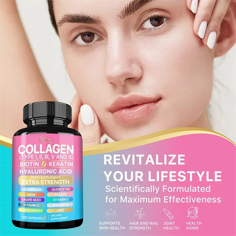 Collagen Supplement - Vital Support for Skin, Hair, and Nails
